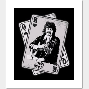 Retro John Prine Style Card Posters and Art